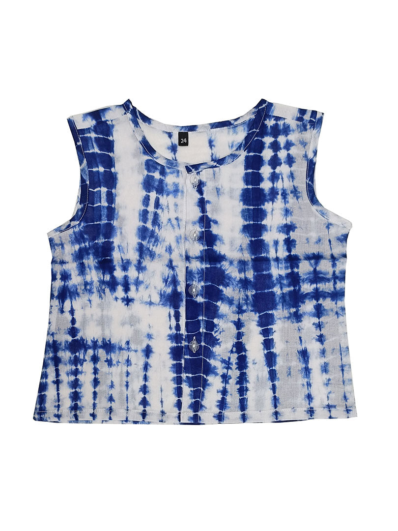 Blue Tie-Dyed Nima Pant Set