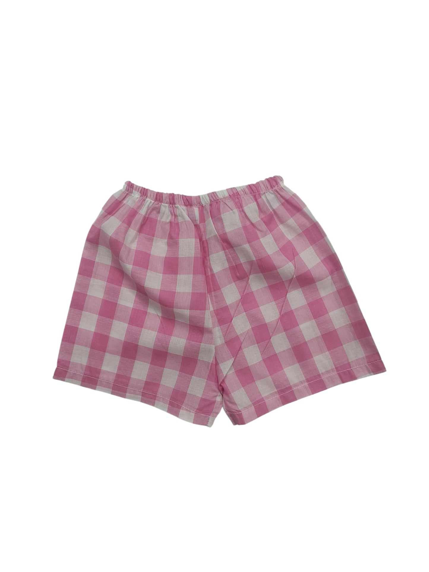 Pink Check voile shirt with matching pant