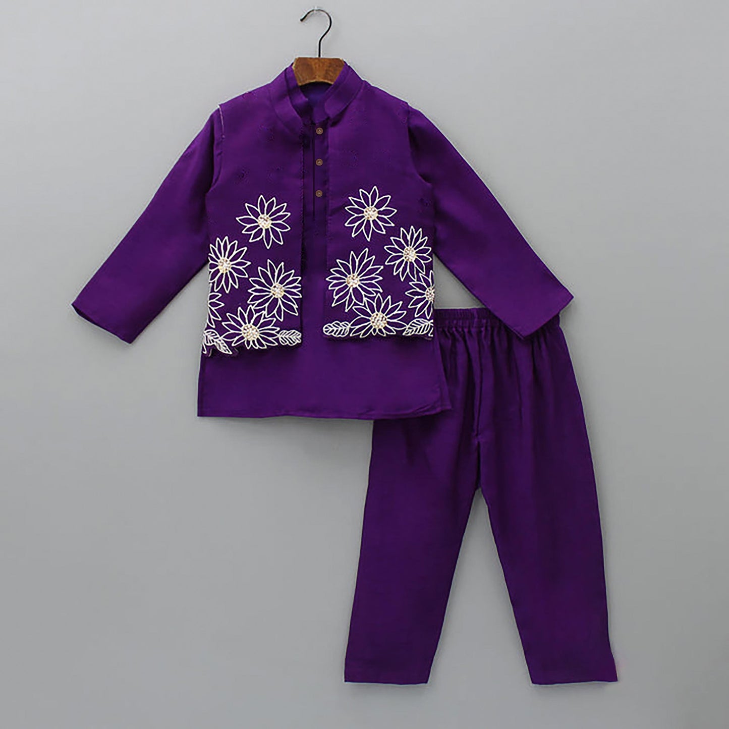 Deep Purple Panjabi Paijama koti