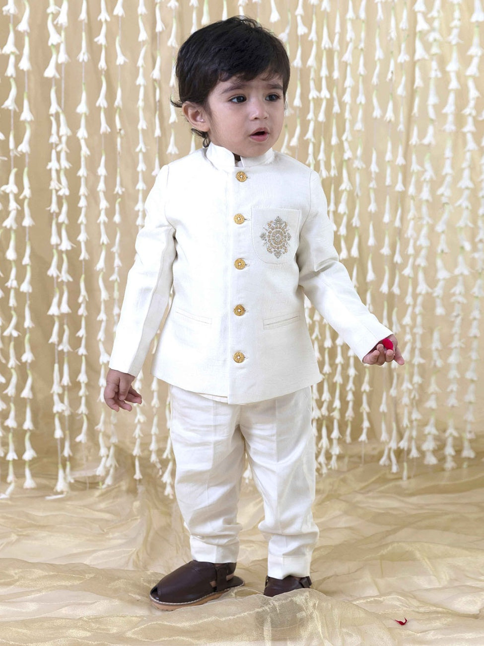 Prince Coat Pant Set White | SM192