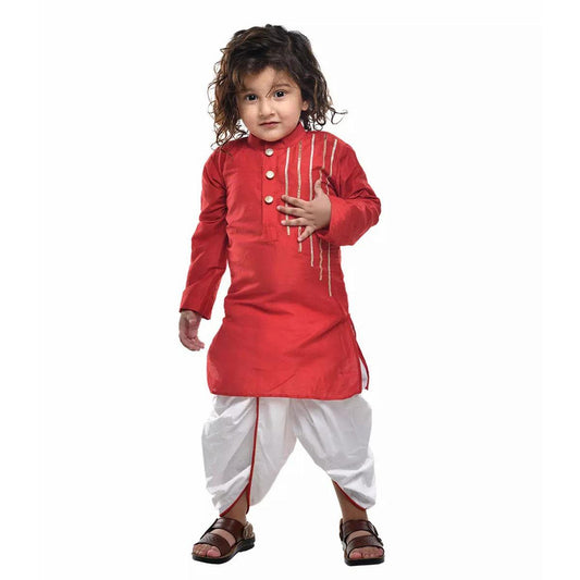 Indian Silk Fabric Kurta Dhoti set | SM560