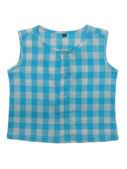 Sky Blue voile shirt with matching pant