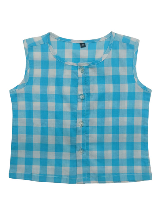 Sky Blue voile shirt with matching pant