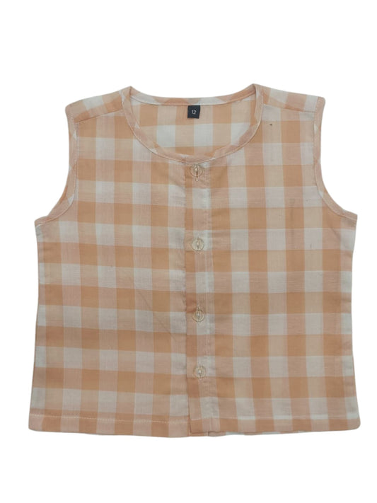 Light Orange voile shirt with matching pant